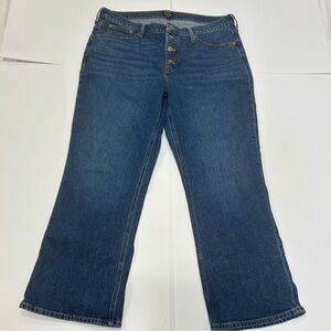 J. Crew Medium Wash Mid-Rise Flare Cropped Women's Jeans Size 32